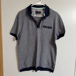 Ted Baker London Gray Polo Shirt Size 4